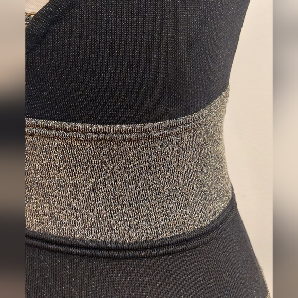 Forever 21 Black and Gold Striped Dress - Picture 3 of 8